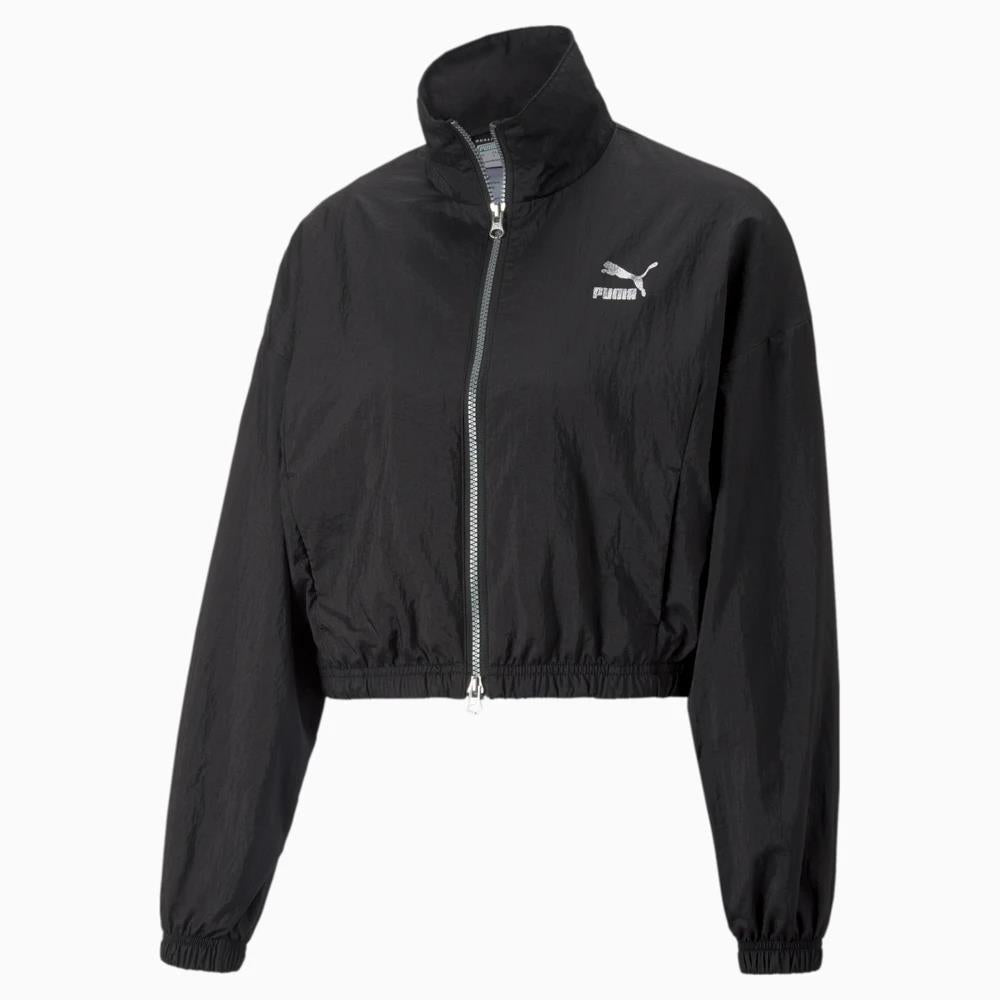 Puma Jacket Ladies Cropped Sq Woven Black